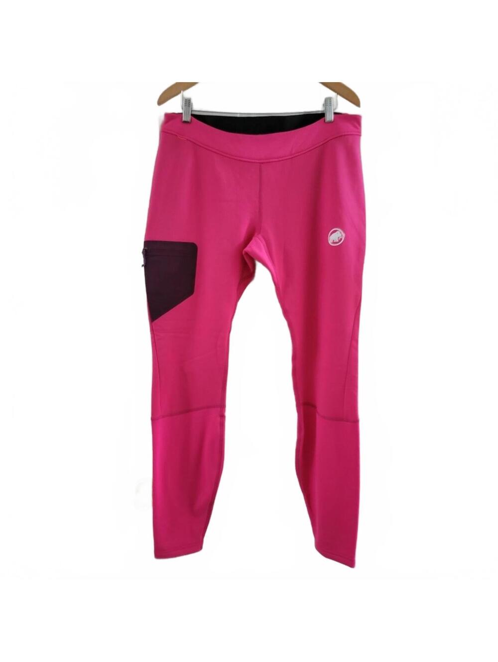 Mammut Aconcagua Tight Leggings Base Layer Pants Polartec Pink Women Size Large